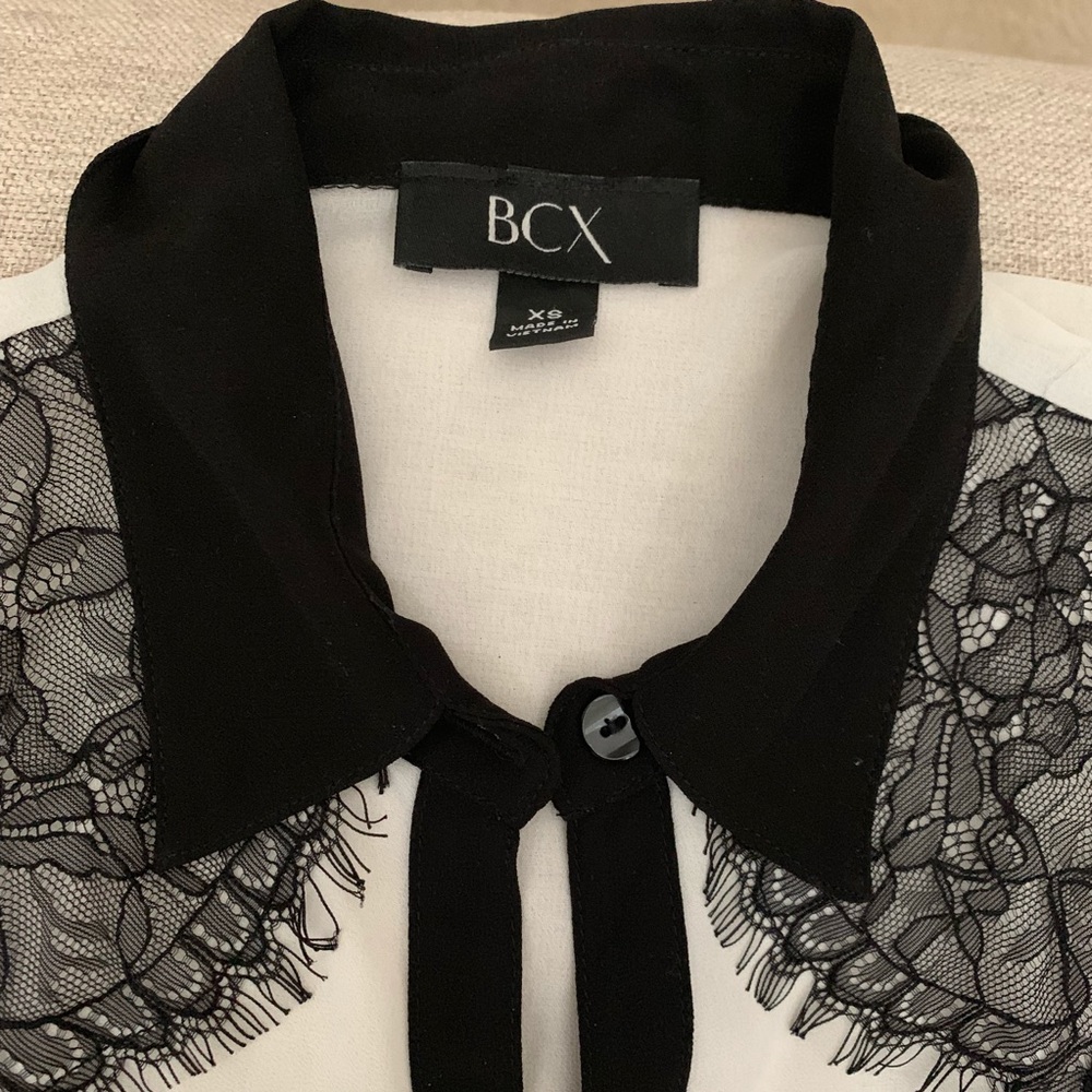 ✅ Bcx Sheer Top Xsmall - Picture 3 of 4